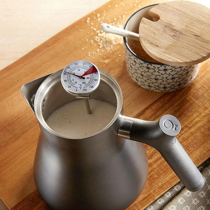 Milk Coffee Probe Thermometer Maker Temperature Jug pan Clip Stainless Steel New - Aimall