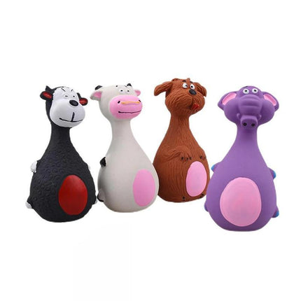 Latex Squeaky Dog Toys Puppy Pet Chew Toys Squeaker Toy Bite-Resistant - Aimall