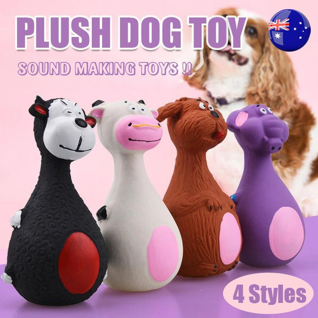 Latex Squeaky Dog Toys Puppy Pet Chew Toys Squeaker Toy Bite-Resistant - Aimall
