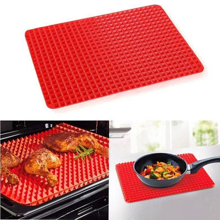 Tray Oven Pan Baking Mat Mould Sheet Liner Non-stick Silicone Cook Pyramid - Aimall