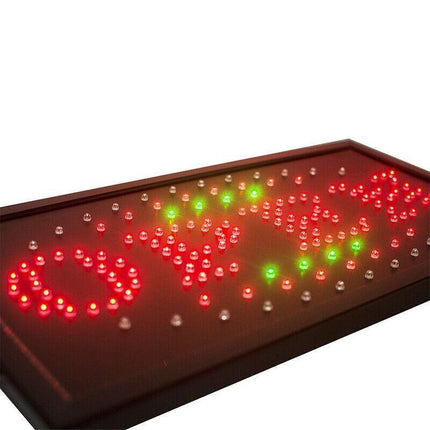SUPER BRIGHT OPEN LED NEON SIGN LIGHT Plate for Shop Restaurant BAR 48X25CM 240V - Aimall