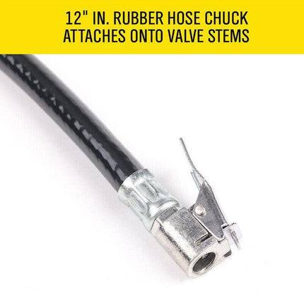 Air Tyre Inflator Pressure Meter Car Truck Tire Pump Hose Gauge Compressor Tools - Aimall