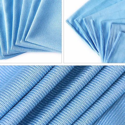 6/20 Pcs Microfibre Glass Cleaning Cloth Car Towel Window Dish Washing 40x40 cm - Aimall