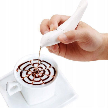 Electrical Latte Art Pen For Coffee Cake Spice Pen Decor Cake Carving Coffee AU - Aimall