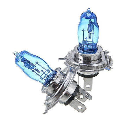 2 PCS H4 Headlight Globes Car Light Bulbs 100/90W 6000K 12V Xenon Super White AU - Aimall