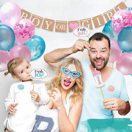 Gender Reveal Party Kit Pregnancy Baby Balloon Baby Shower Decorations Supplies - Aimall