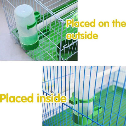 4Pcs/Set Drinker Food Feeder Water Clip For Cage Bird Parrot Cockatiel Budgie AU - Aimall