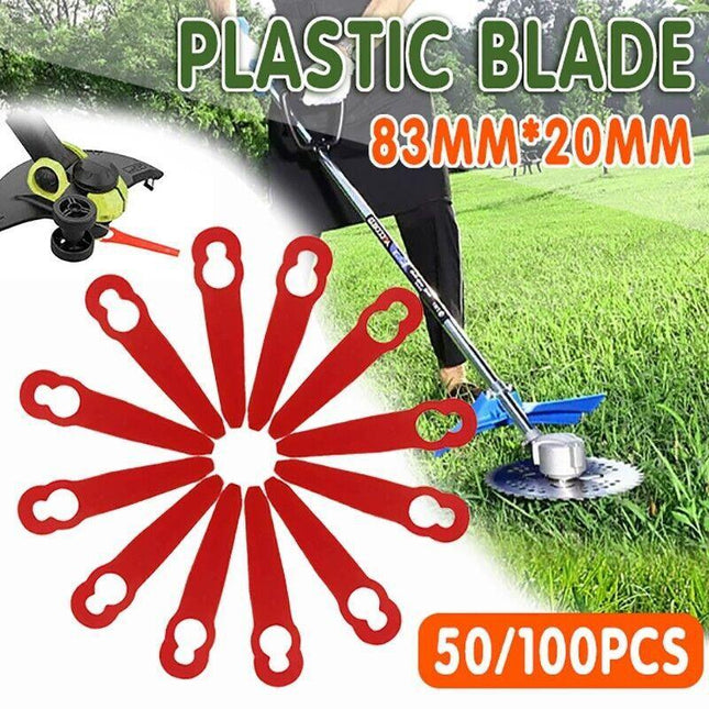 Grass Trimmer Plastic Blades Part Cutter Replace Acc Crop for OZITO Bosh Kuller - Aimall