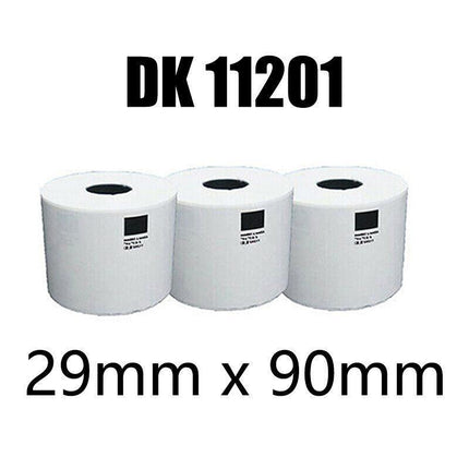 8 Rolls Compatible Brother DK11201 400 Address Labels 29x90mm QL570 QL700 QL1050 - Aimall