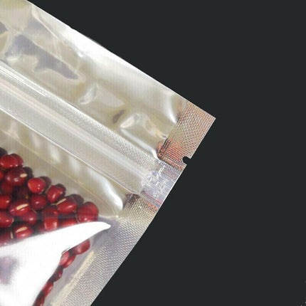 Clear Aluminum Foil Mylar Stand Up Retail Bags Zip Lock Pouches Pouch Packaging - Aimall