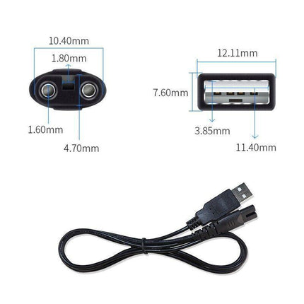 USB Charging Plug Cable 5V Adapter Electric Charger for Shavers Barber - Aimall