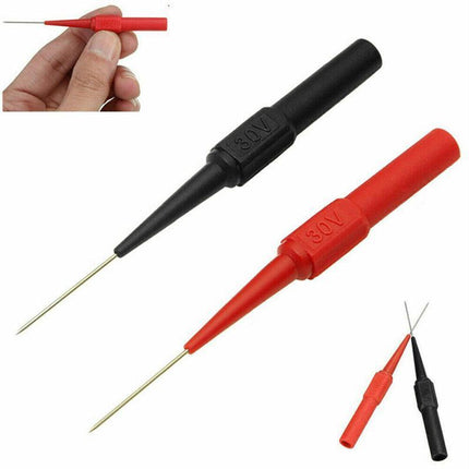 4* Multimeter Testing Lead Fluke Extention Back Probes Sharp Needles Micro Pins - Aimall