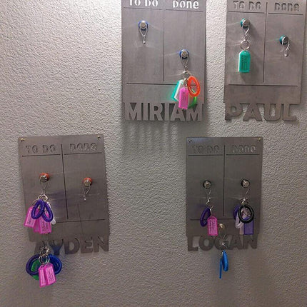 20PCS Plastic Key Tags With Split Ring Keys Identifier Bag/Luggage Labels Tag ID - Aimall