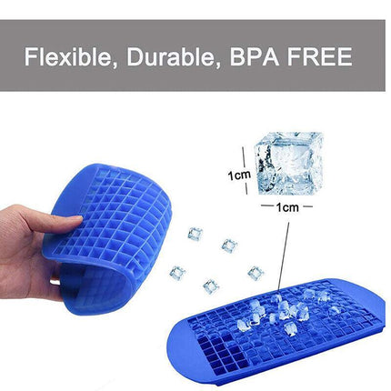 160 Grids Ice Cube Tray Ice Maker Mold Frozen Cubes Silicone Mini Small DIY AU - Aimall