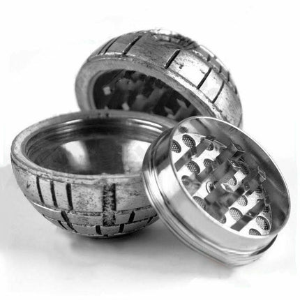 Metal Zinc Alloy Herb Grinder Hand Muller Smoke Crusher Spice Aluminum Wtih Box - Aimall