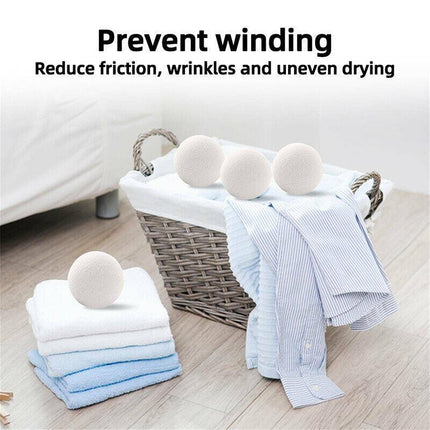 6PCS Wool Dryer Balls 100% Natural 7CM Hand Made Engergy Saving 1000 Loads AU - Aimall