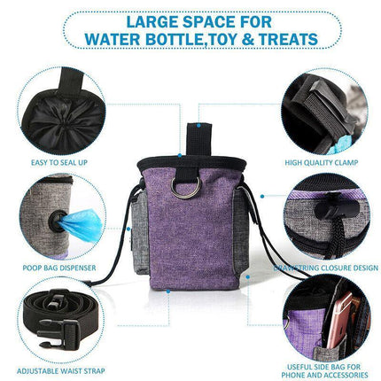 Puppy Pet Dog Obedience Training Treat Bag Feed Pouch Garbage Collection Bag AU - Aimall