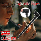 Solid Metal Aluminum Alloy Tobacco Pipe Cigarette Pipes Gift 12.7cm - Aimall
