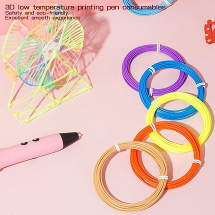100M 10 Colours 3D Pen Filament PLA 1.75mm Plastic Rubber Printing Filaments - Aimall