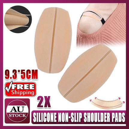 Silicone Non-slip Shoulder Pads Bra Strap Cushions Holder Underwear Pain Relief - Aimall