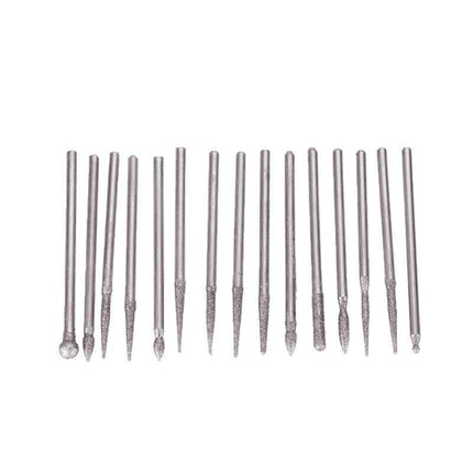 90PCS Diamond Burr Engraving Rotary Tool Drill Bit Kit Burrs DREMEL AU 90 pc 3mm - Aimall