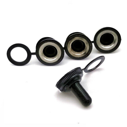 10x 12V Toggle Flick Switch Waterproof ON/OFF Car Dash Light Metal 12 Volt Boot - Aimall