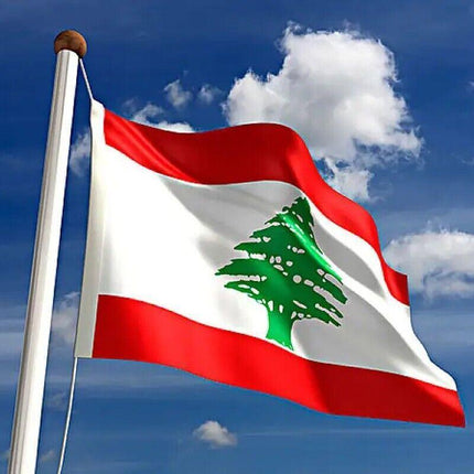 Large Lebanon Lebanese Flag Heavy Duty Outdoor LB 90x150cm - 3x5ft Stock - Aimall
