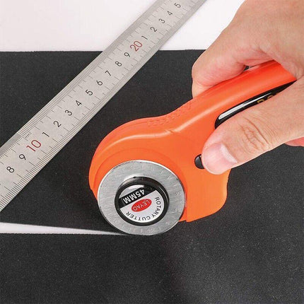 Rotary Cutter Professional Quilting Roller Fabric Cutting Tool+10PCS Blades 45mm - Aimall