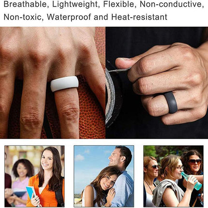 Silicone Rubber Ring Bands 3PCS - Aimall