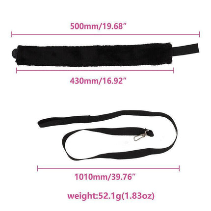 14PCS Bondage Set BDSM Restraint Ball Gag Fetish Handcuffs Couples Sex Whip Toy - Aimall