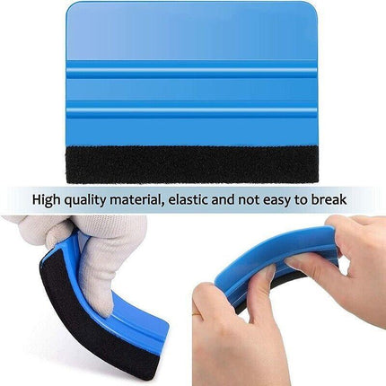4PCS Car Wrapping Vinyl Squeegee Scraper Tool Wrap Soft Felt Edge Sticker Tools - Aimall