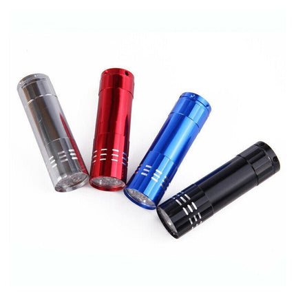 Mini Pocket 9 LED Camping Torch Ultra Flashlight Light Lamp Aluminum ( 1pc) AU - Aimall