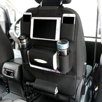 Car Seat Back Organiser Tidy Organizer Travel Kid Storage Bag Pocket Cup Holder - Aimall