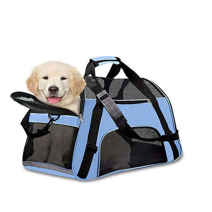 Pet Carrier Bag Portable Large Cat Dog Comfort Tote Travel Bag Airline Approved - Aimall