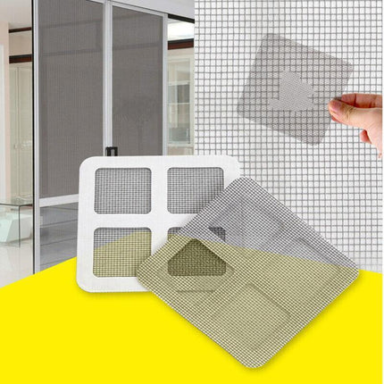 12x Fly Screen Net Repair Tape Patch Adhesive Door Curtain For Mending Holes Set - Aimall