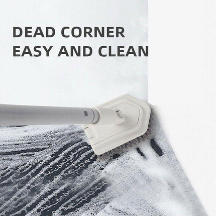 Long Handled Floor Scrubbing Brush Shower Cleaning Brush for Tubs, Tiles, Glass - Aimall