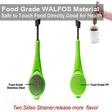 Tea Infuser Loose Tea Leaf Strainer Silicone Filter Diffuser Herbal Spice Reuse - Aimall