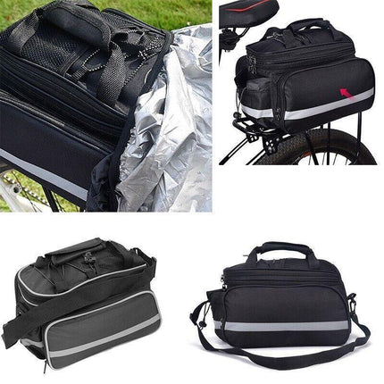 MTB Cycling Bicycle Bike Bag Rack Back Rear Seat Tail Carrier Trunk Pannier AU - Aimall