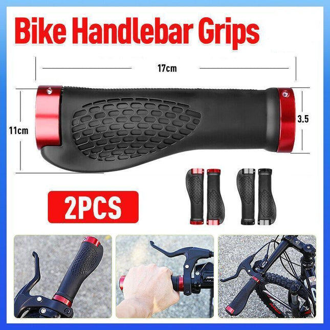 Cycling Lock-On MTB Ergonomic Mountain Bike Rubber Grips Bicycle Handlebar AU - Aimall
