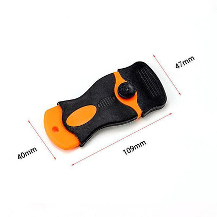 Plastic Razor Blade Paint Glue Adhesive Scraper & 10-100PCS Blades Cleaner Tools - Aimall