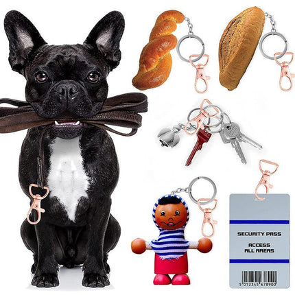 10x 20MM Lobster Clasp Swivel Trigger Clip Keychain Snap Hook Key Ring Rose Red - Aimall