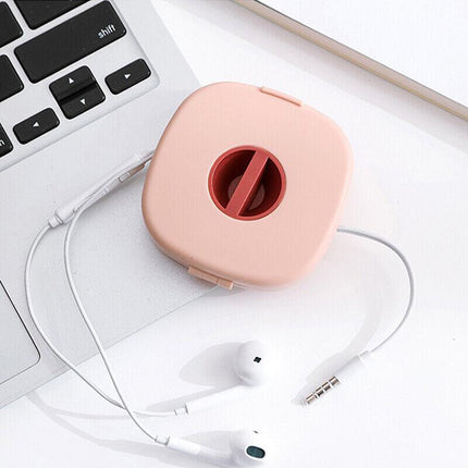 Case Cord Tangle Free Organizer Portable Earphones Manager Wire Winder Cable AU - Aimall