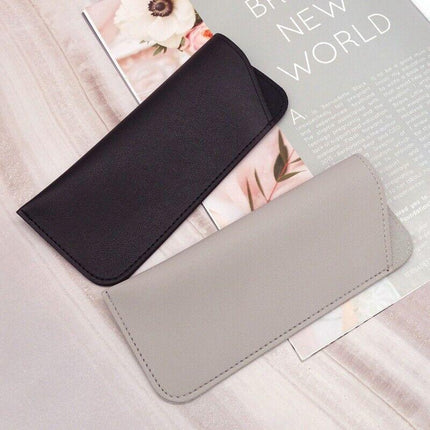 Leather Eyeglass Sunglasses Reading Glasses Case Soft Pouch Bag Pocket AU SELLER - Aimall