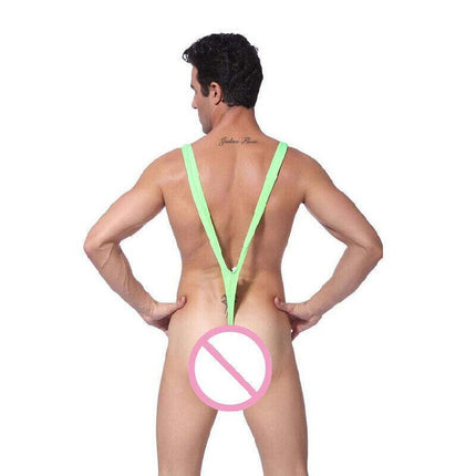 Men Borat Style Sexy Mankini Beach Swimming Thong Underwear Bodysuit Swimsuit Au Aimall