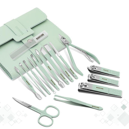 16PCS/Set Tools Pedicure Kit Stainless Steel Nail Grooming Clippers Manicure AU - Aimall