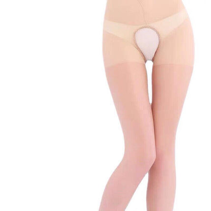 Sexy Women Sheer Lingerie Open Crotch Stockings Pantyhose Crotchless Tights Au Aimall