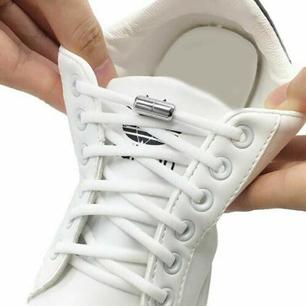 No Tie Locked Elastic Shoelace Shoe Lace Lazy Laces Sneakers Sports Kids Adults - Aimall