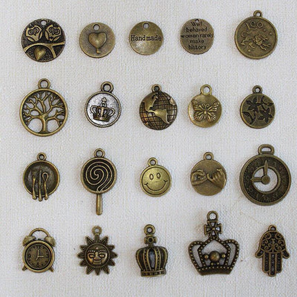 Bulk Tibetan Silver Mixed Charms Pendants For Jewelry DIY Making Craft Findings - Aimall