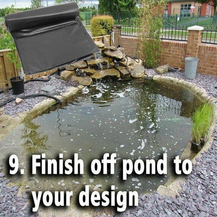2.5x3M HDPE PVC Fish Pond Liner Gardens Pools Membrane Reinforced Landscaping - Aimall