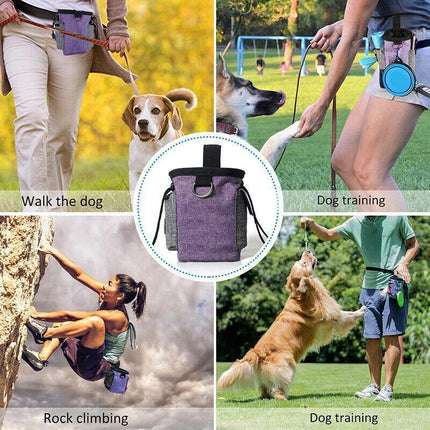 Puppy Pet Dog Obedience Training Treat Bag Feed Pouch Garbage Collection Bag AU - Aimall